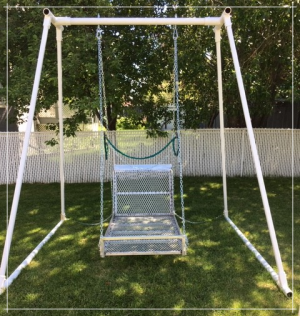 Custom Designed Wheelchair Swing. You are at the website for Niemeyer's Welding and Machining based out of Olds Alberta Canada, offering welding, machining and fabrication services throughout Central Alberta, and beyond.